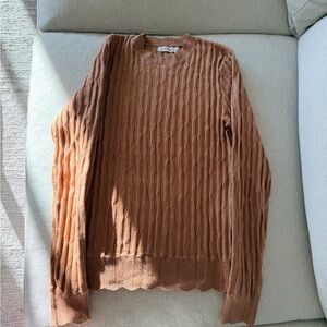 Reserved Rust Cable Knit Sweater